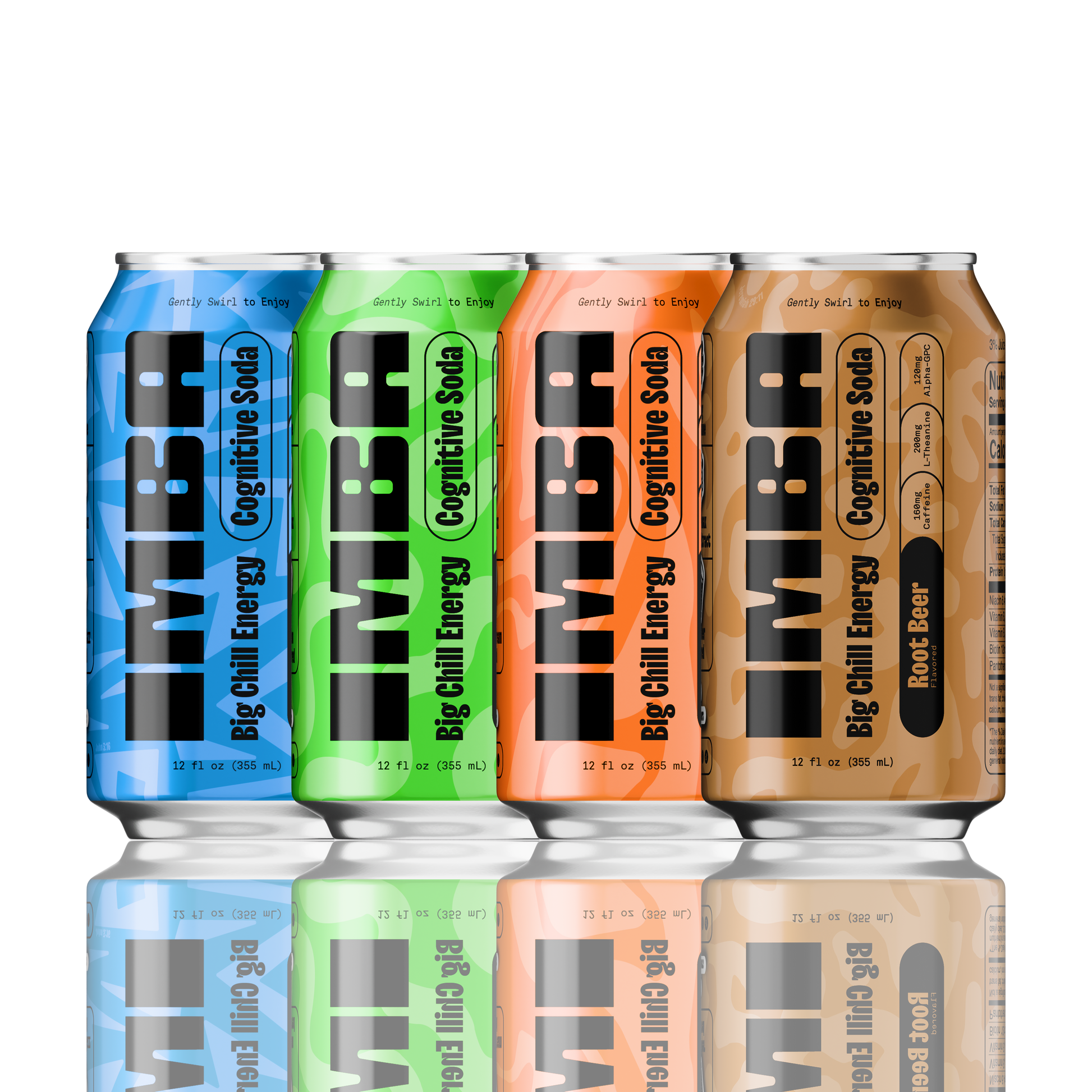 IMBA smart soda variety pack, all four flavors, 12oz cans